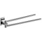 Double Arm Swivel Towel Bar, 14 Inch, Polished Chrome